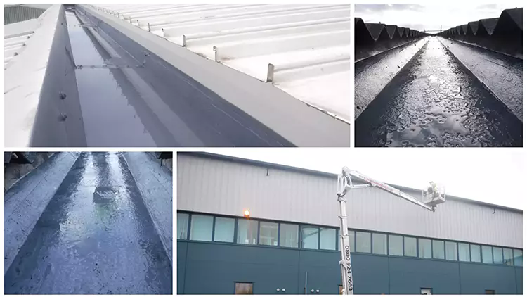 Runcorn Industrial gutter refurbishment